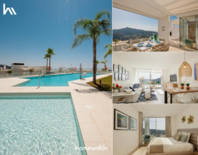Modern apartment with views of the sea and mountains, Ojen